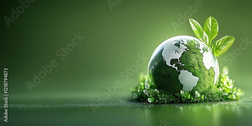 A Greener Future: A glowing...