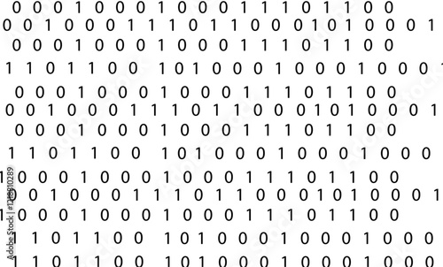 Black binary code background