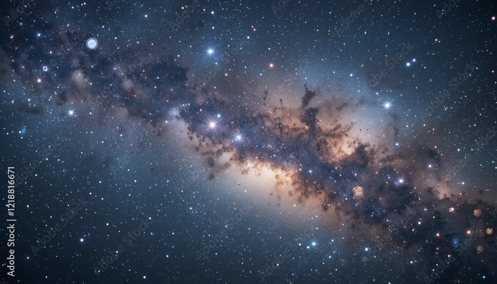 Obraz premium Galaxy Background With Star