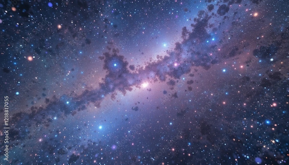 Obraz premium Galaxy Background With Star