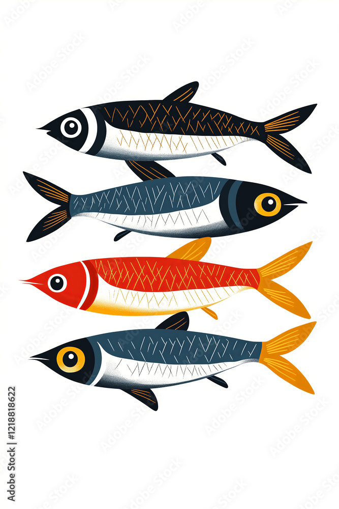 Obraz premium Fish background