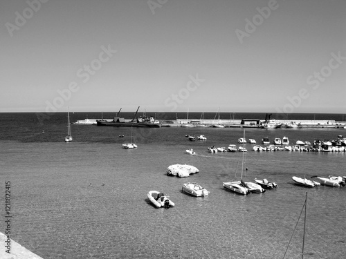 Italy, Puglia, Salento, Lecce: foreshortening of old Village of Otranto.