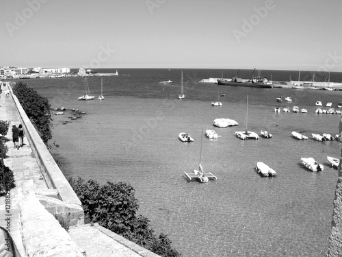 Italy, Puglia, Salento, Lecce: foreshortening of old Village of Otranto.