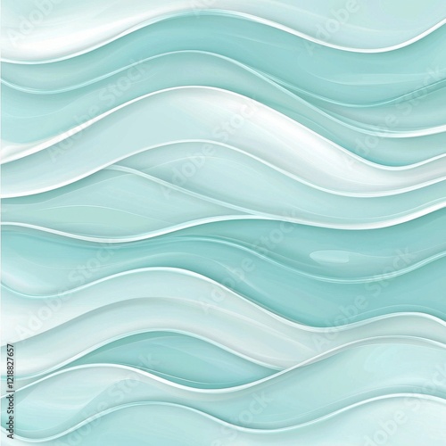 Wallpaper Mural Subtle wave pattern design light blue and white abstract background professional tone clean aesthetic Torontodigital.ca
