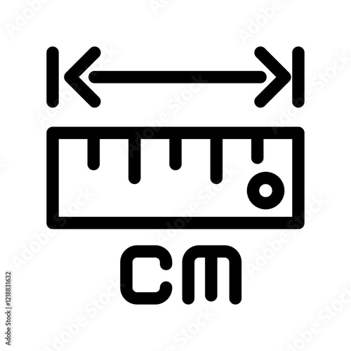 Ruler icon design template