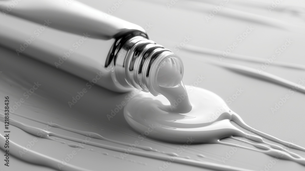 white cream that comes out of a white bottle white cream that comes out of a white bottle