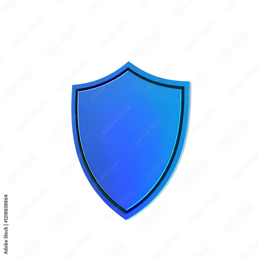 glossy blue security shield with a reflective surface, representing online safety, secure browsing, and digital privacy - high quality png isolated on transparent background glossy blue security shield with a reflective surface, representing online safety, secure browsing, and digital privacy - high quality png isolated on transparent background