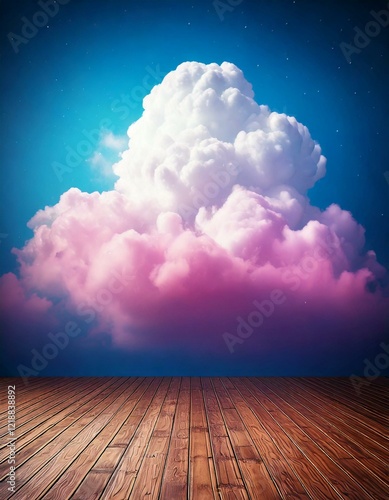 Obraz na płótnie studio backdrop featuring sky and cloud w salonie