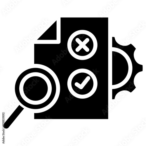 Audit Process glyph icon