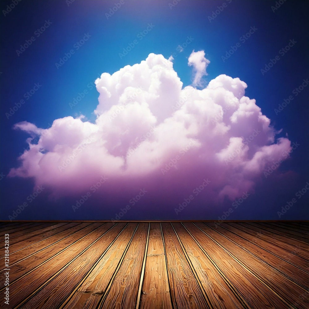 studio background with sky and clouds