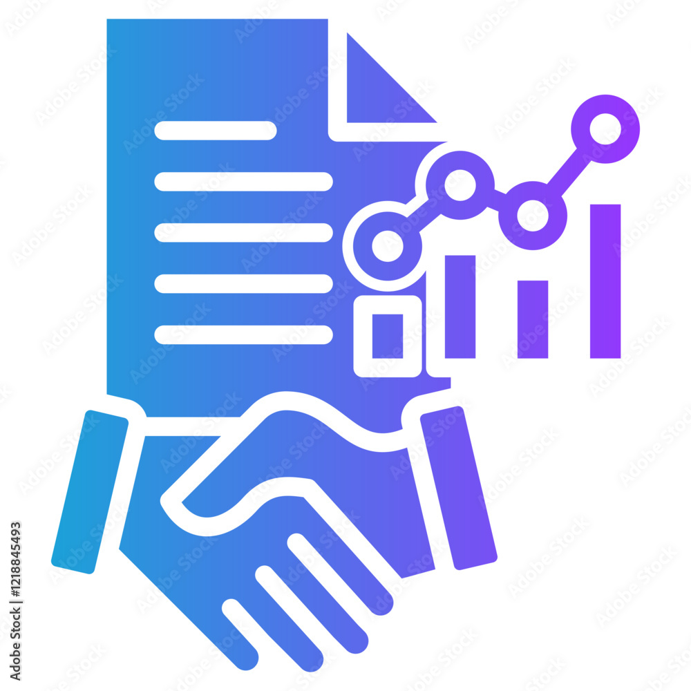 Managerial Accounting glyph gradient icon Managerial Accounting glyph gradient icon
