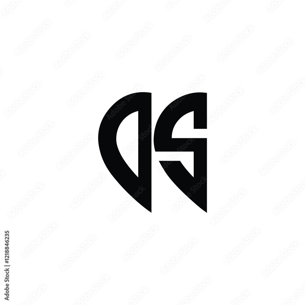 OS monogram logo design letter text name symbol monochrome logotype alphabet character simple logo