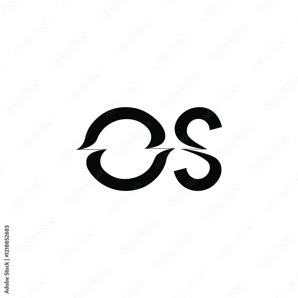 OS monogram logo design letter text name symbol monochrome logotype alphabet character simple logo OS monogram logo design letter text name symbol monochrome logotype alphabet character simple logo