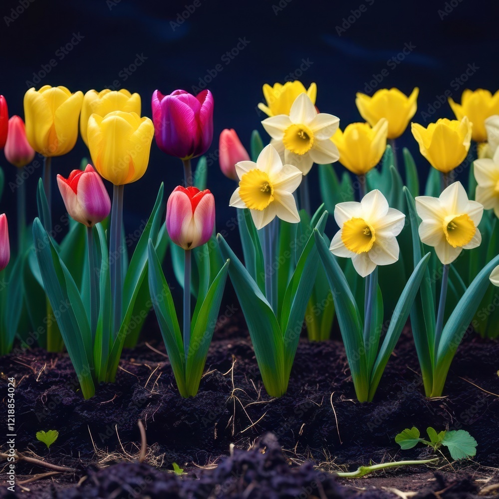 Bunch of flowers with yellow and pink flowers Bunch of flowers with yellow and pink flowers