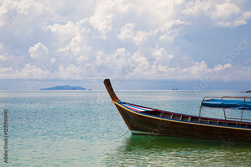 Longtail boat at Ko Ngai, Thailand.