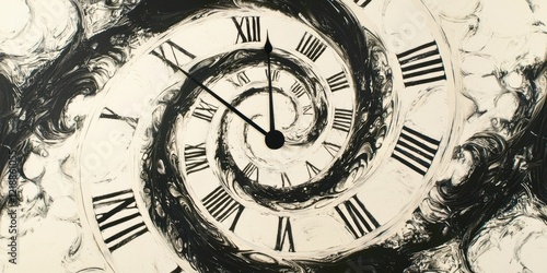 Clock with roman numerals showing the time as 10:30
