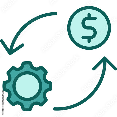 Financial Transaction solid icon