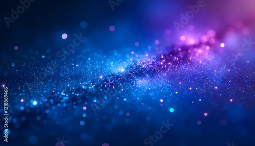 Sparkling Blue Purple Glitter Background Image