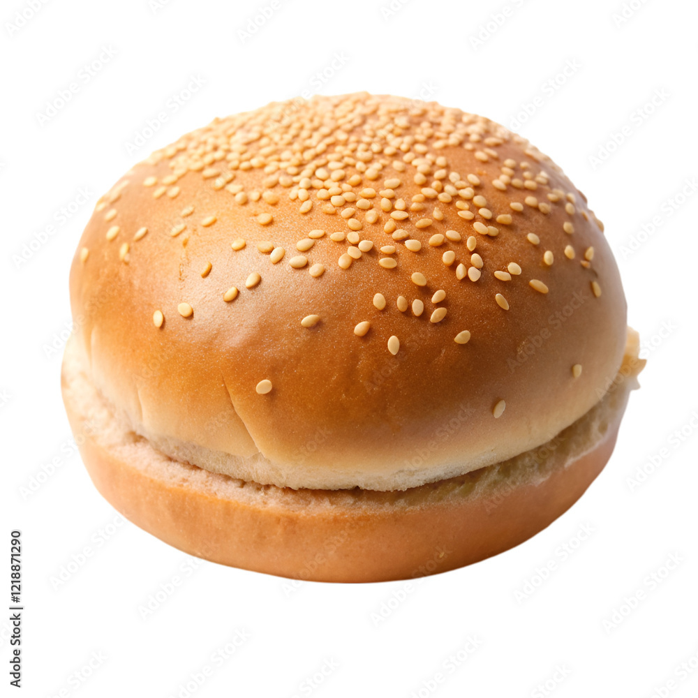 Burger bun isolated on transparent background Burger bun isolated on transparent background