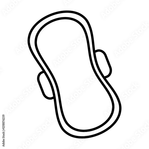 sanitary napkin line icon