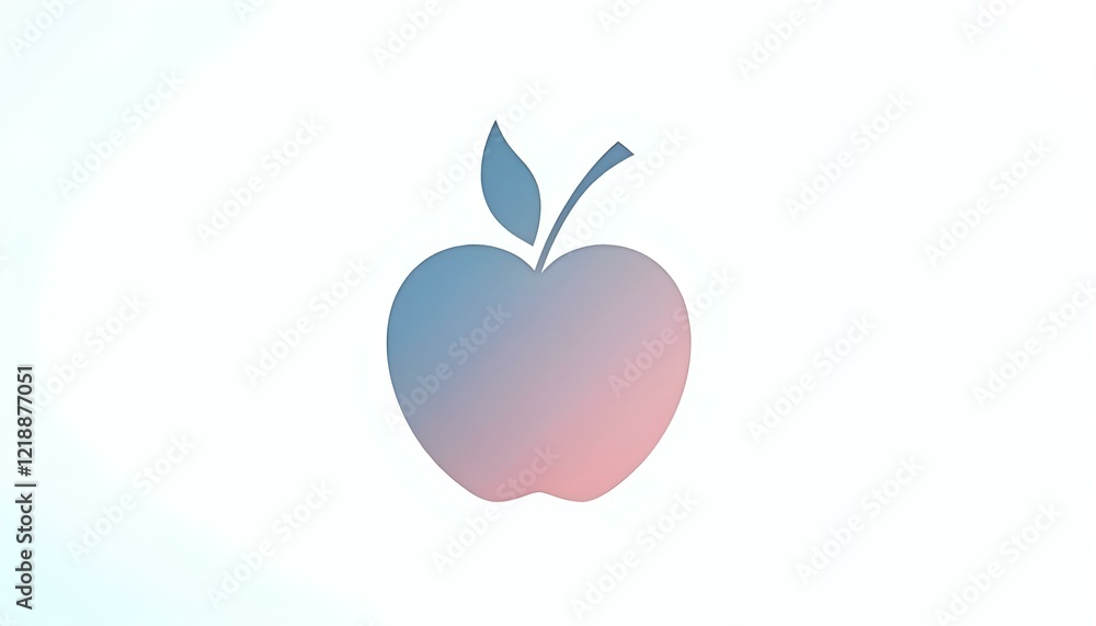 Simple business logo with a dark peach shadow and minimalist design on a white backdrop Simple business logo with a dark peach shadow and minimalist design on a white backdrop