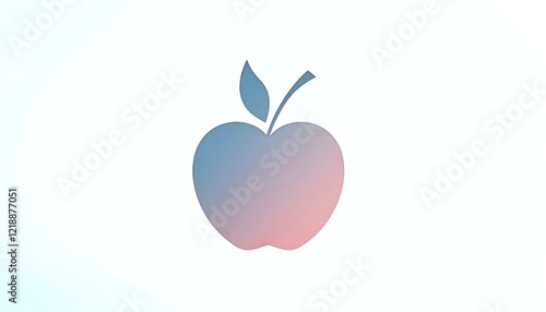 Simple business logo with a dark peach shadow and minimalist design on a white backdrop