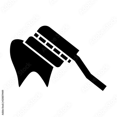 molar glyph icon