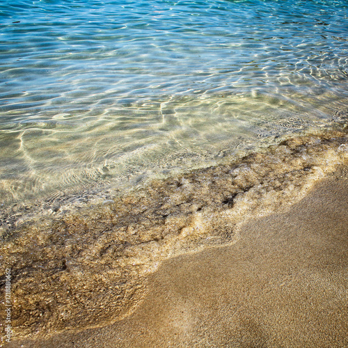 Beautiful seashore close up view.