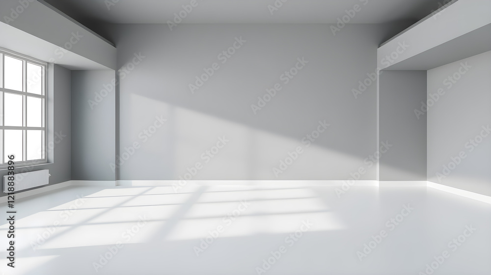 Empty room interior design. Generative AI Empty room interior design. Generative AI