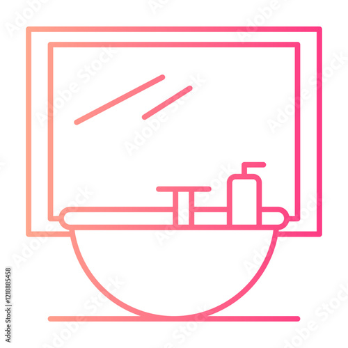 buildings gradient icon