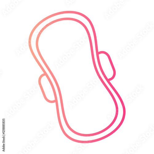 sanitary napkin gradient icon