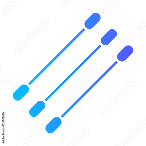 cotton swabs gradient icon