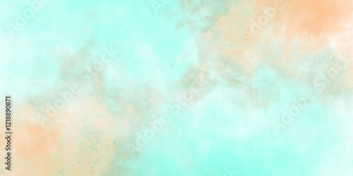 Abstract colorful pastel watercolor blue gradient paint grunge texture background. abstract Digital art hand paint .Abstract Illustration wallpaper banner, design Brush strokes painting. 