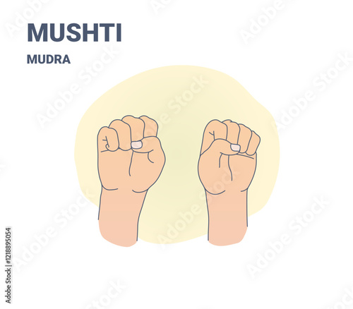 Mushti Mudra Yoga Hand Gesture for Strength and Emotional Release