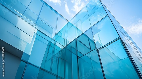 Glazier Installing Modern Glass Panels