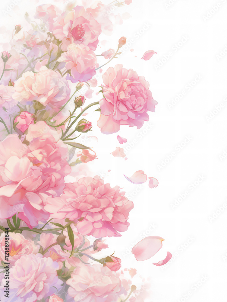 Fototapeta premium 母の日のピンクのカーネーション