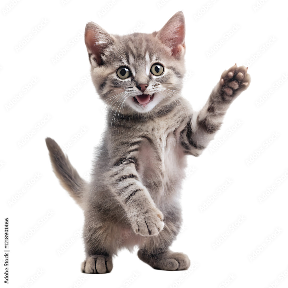 Obraz premium british cat isolated on white