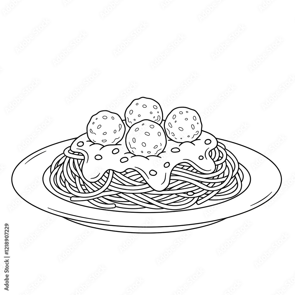 spaghetti and meatballs sketch spaghetti and meatballs sketch