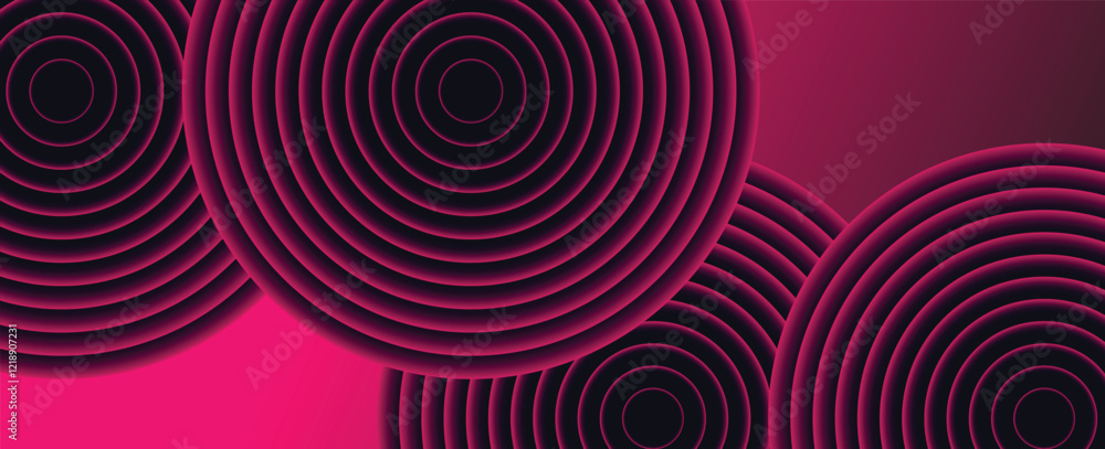 magenta abstract background with glowing circles. Swirl circular lines pattern. Geometric spiral. Twirl element. Modern graphic design. Futuristic technology concept. magenta abstract background with glowing circles. Swirl circular lines pattern. Geometric spiral. Twirl element. Modern graphic design. Futuristic technology concept.