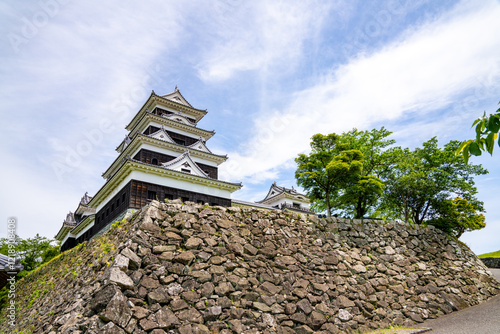 愛媛県大洲市の城、日本、5月
