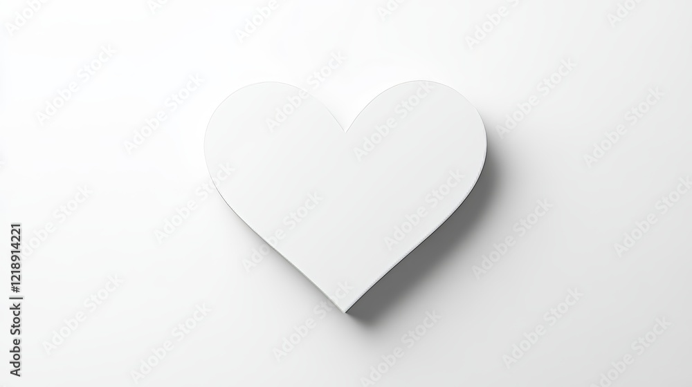 solid color white heart shape. white heart shape on white background solid color white heart shape. white heart shape on white background