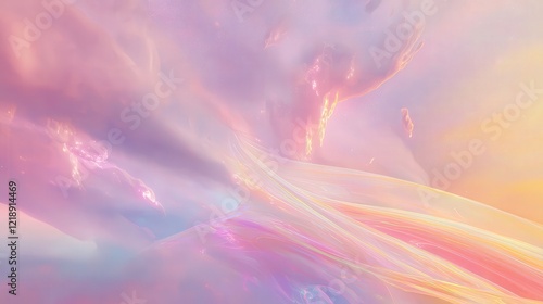 Wallpaper Mural A dreamlike cosmic backdrop with swirling colors and shimmering stars, soft pinks, purples, blues, glowing nebulas, and wisps of smoke floating in the atmosphere.
 Torontodigital.ca