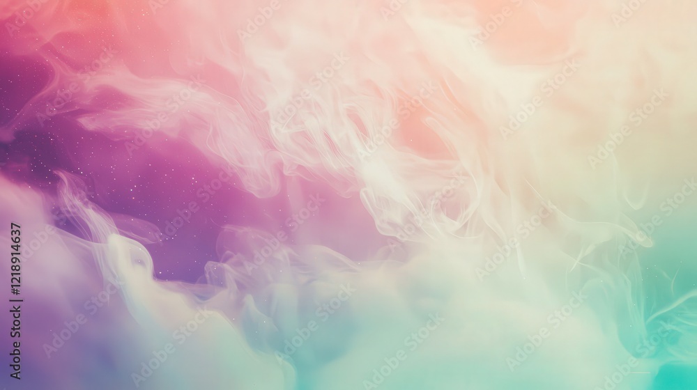 A dreamlike cosmic backdrop with swirling colors and shimmering stars, soft pinks, purples, blues, glowing nebulas, and wisps of smoke floating in the atmosphere.
A dreamlike cosmic backdrop with swirling colors and shimmering stars, soft pinks, purples, blues, glowing nebulas, and wisps of smoke floating in the atmosphere.