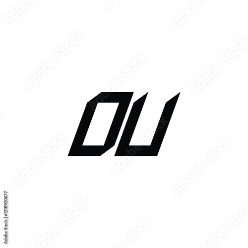 Free Download OU monogram logo design letter text name symbol monochrome logotype alphabet character simple logo - GFXLoad