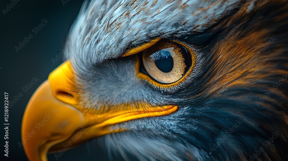 A close up of an eagles eye A close up of an eagles eye