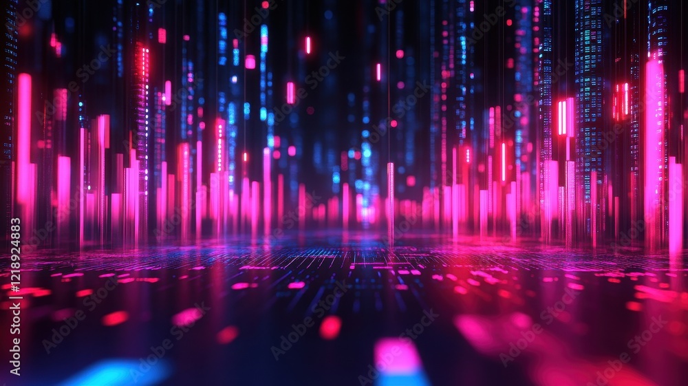 Dynamic stock market visualization with floating coins and graphs digital environment abstract viewpoint Dynamic stock market visualization with floating coins and graphs digital environment abstract viewpoint