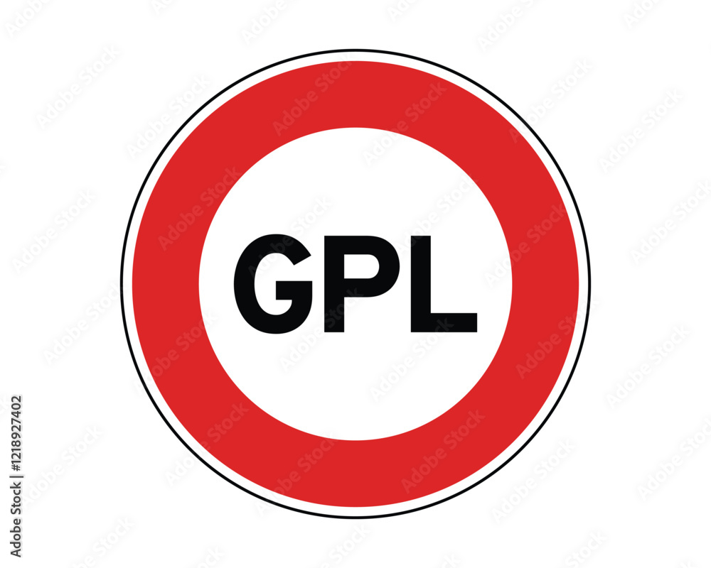 Traffic Sign Indicating No Access for Vehicles Equipped with Gas Fueling Systems on Public Roads, High-Quality Vectorial Stock Image Traffic Sign Indicating No Access for Vehicles Equipped with Gas Fueling Systems on Public Roads, High-Quality Vectorial Stock Image