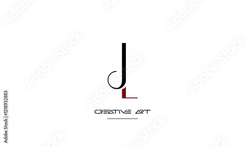 JL, LJ, J, L abstract letters logo monogram photo