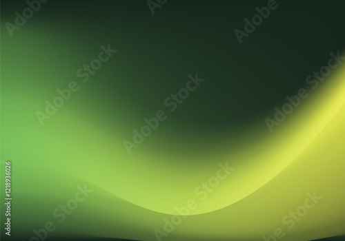 Dark green abstract background with elegant yellow gradient, suitable for modern designs, wallpapers and banners photo