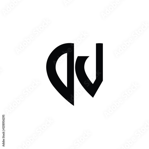 Free Download OV monogram logo design letter text name symbol monochrome logotype alphabet character simple logo - GFXLoad
